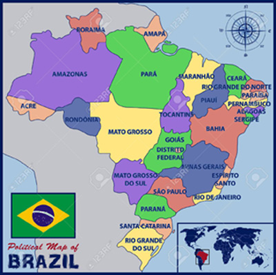 BRazil political map